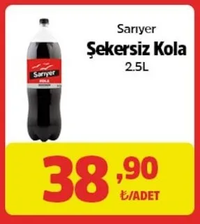 Sarıyer Şekersiz Kola 2.5L