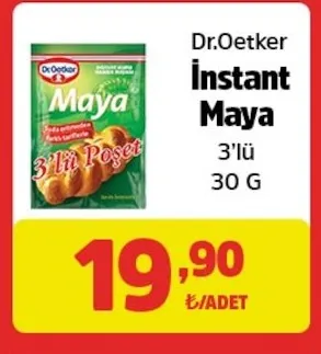 Dr.Oetker Instant Maya 3'Lü 30 G