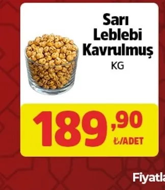 Sarı Leblebi Kavrulmuş Kg