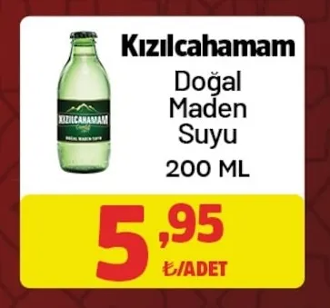 Kızılcahamam Doğal Maden Suyu 200 Ml