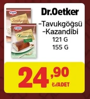 Dr. Oetker Tavukgöğsü Kazandibi 121 G 155 G