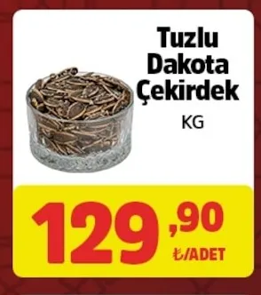 Tuzlu Dakota Çekirdek Kg