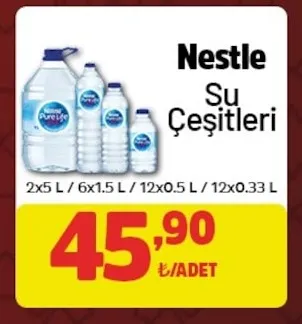 Nestle Su Çeşitleri