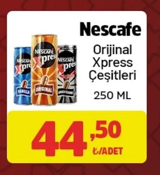 Nescafe Orijinal Xpress Çeşitleri 250 Ml