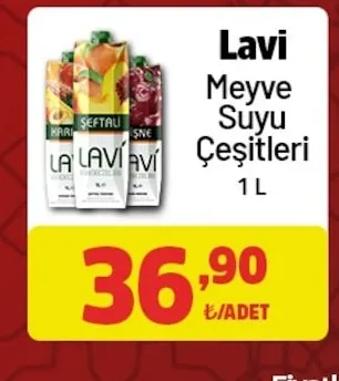 Lavi Meyve Suyu Çeşitleri 1 L