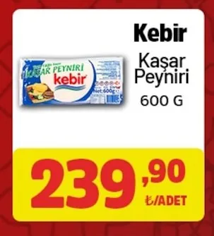 Kebir Kaşar Peyniri 600 G