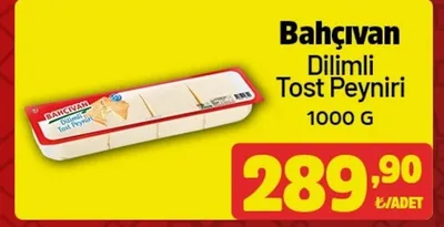 Bahçıvan Dilimli Tost Peyniri 1000 G