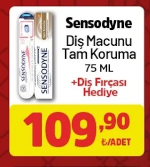 Sensodyne Diş Macunu Tam Koruma 75 Ml +Diş Fırçası Hediye