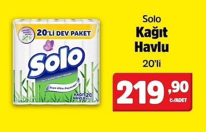 Solo Kağıt Havlu 20'Li