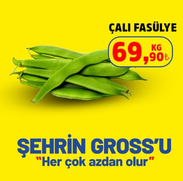 Çalı Fasulye 69,90 Kg