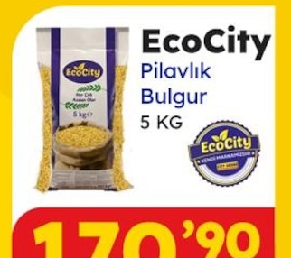 Ecocity Pilavlık Bulgur 5 Kg