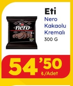 Eti Nero Kakaolu Kremalı Bisküvi 300 G