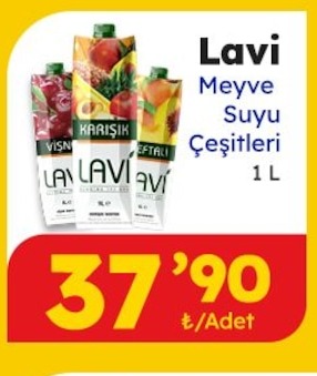 Lavi Meyve Suyu Çeşitleri 1L