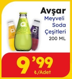 Avşar Meyveli Soda Çeşitleri 200 Ml