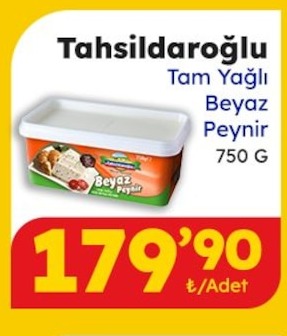 Tahşildaroğlu Tam Yağlı Beyaz Peynir 750 G