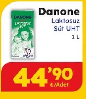 Danone Laktosuz Sut Uht 1 L