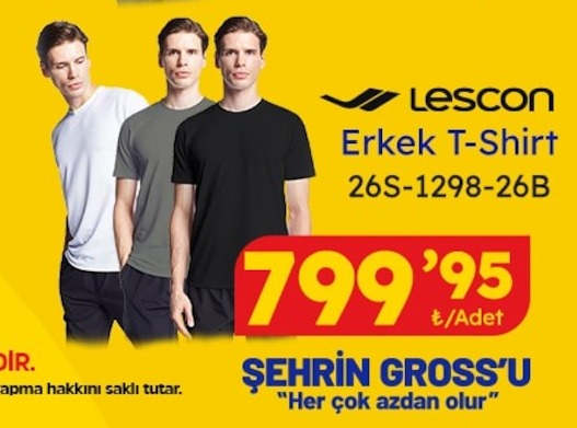 Lescon Erkek T-Shirt 26S-1298-26B