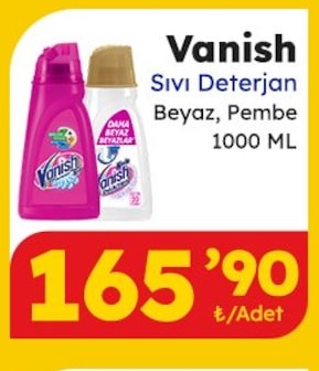 Vanish Sıvı Deterjan Beyaz, Pembe 1000 Ml