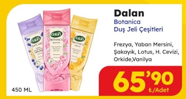 Dalan Botanica Duş Jeli Çeşitleri 450 Ml