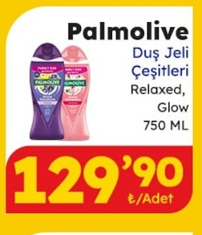 Palmolive Duş Jeli Çeşitleri Relaxed, Glow 750 Ml