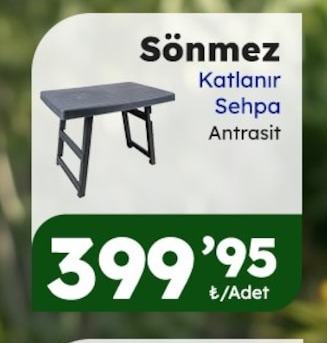 Sönmez Katlanır Sehpa Antrasit