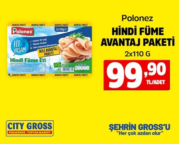 Polonez Fit Yaşam Hindi Füme Avantaj Paketi 2X110 G