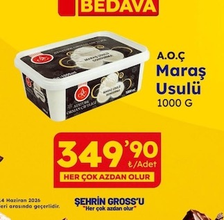 Aoc Maraş Usulü Dondurma 1000 G