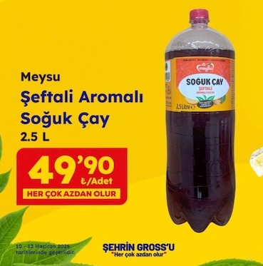 Meysu Şeftali Aromalı Soğuk Çay 2.5 L