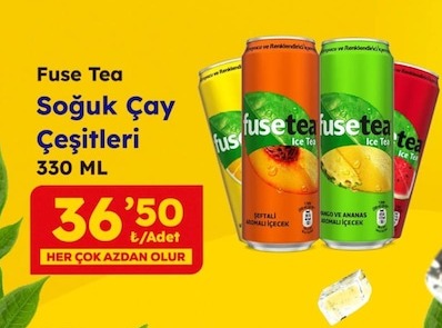 Fuse Tea Soğuk Çay Çeşitleri 330 Ml
