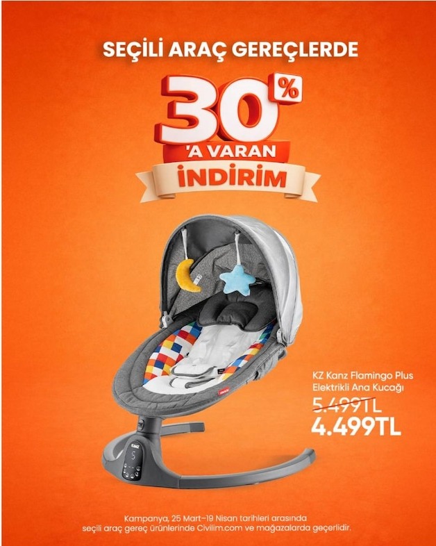 Kz Kanz Flamingo Plus Elektrikli Ana Kucağı