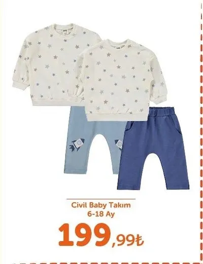 Civil Baby Takım 6-18 Ay