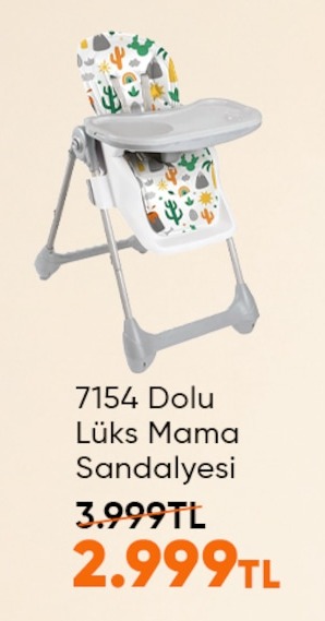 7154 Dolu Lüks Mama Sandalyesi