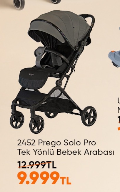 2452 Prego Solo Pro Tek Yönlü Bebek Arabası