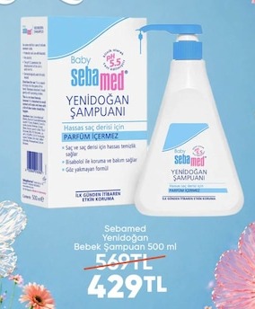 Sebamed Yenidoğan Bebek Şampuanı 500 Ml