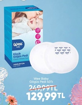 Wee Baby Göğüs Pedi 40'Lı