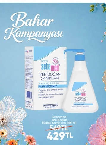 Sebamed Yenidoğan Bebek Şampuanı 500 Ml
