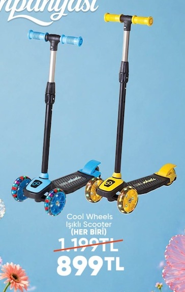Cool Wheels Işıklı Scooter (Her Bi̇ri̇)