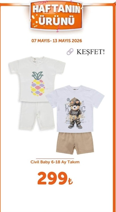 Civil Baby 6-18 Ayı Takım