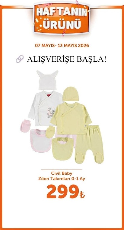 Civil Baby Zıbın Takımları 0-1 Ay