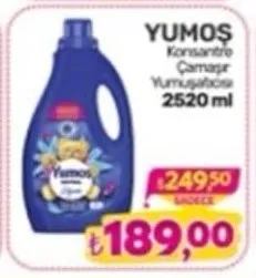 Yumoş Konsantre Çamaşır Yumuşatıcısı 2520 Ml
