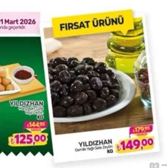 Yıldızhan Gemlik Yağlı Sele Zeytin Kg