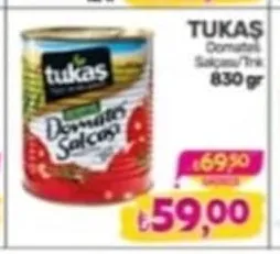 Tukaş Domates Salçası/Tirik 830 Gr