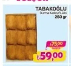 Tabakoğlu Burma Kadayıf Lüks 250 Gr
