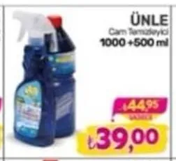 Ünle Cam Temizleyici 1000 + 500 Ml