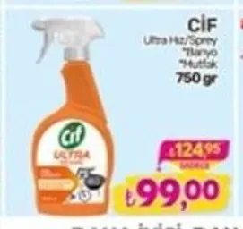 Cif Ultra Hız / Sprey Banyo / Mutfak 750 Gr