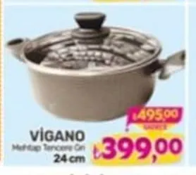 Vi̇Gano Mehtap Tencere Gri 24 Cm