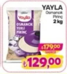 Yayla Osmancık Pirinç 2 Kg