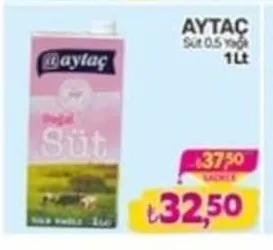 Aytaç Süt 0.5 Yağlı 1 Lt