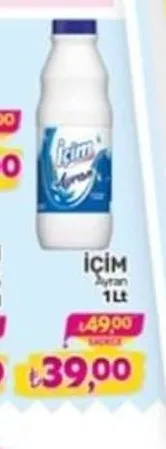 İçim Ayran 1 Lt