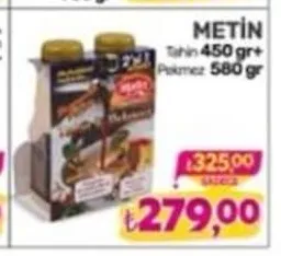 Metin Tahin 450 Gr + Pekmez 580 Gr